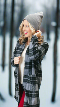 Theo Knit Beanie Hat: Grey *SALE*