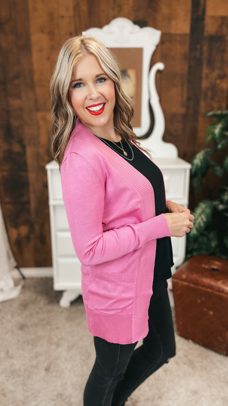 Sherry Cardigan 2.0 | Bubblegum Pink