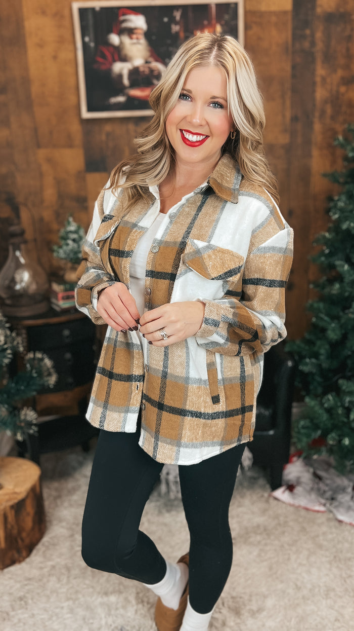 Charlotte Shacket| Brown & Cream