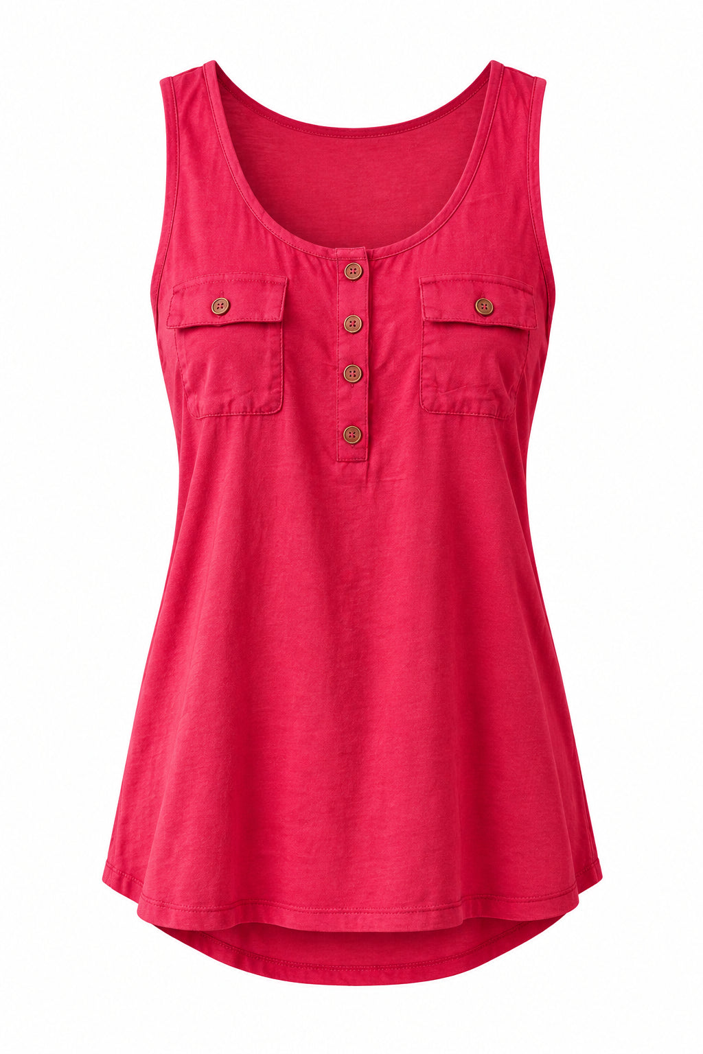Coralee Pocket Tank: Magenta