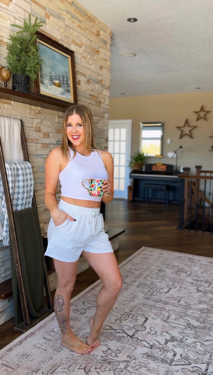 Georgina Jogging Shorts | Light Grey