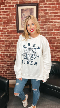 Easy Tiger | Graphic Sweatshirt | White