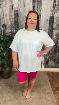 McKenna Biker Shorts | Fuchsia