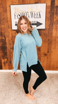 Nancy Ribbed Long Sleeve | Sage