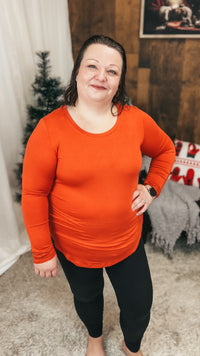 Lauralee Long Sleeve | Burnt Rust