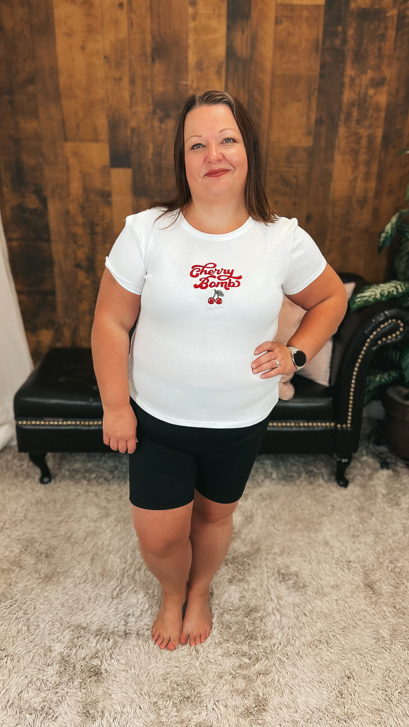 Stephanie | Cherry Bomb Graphic Tee