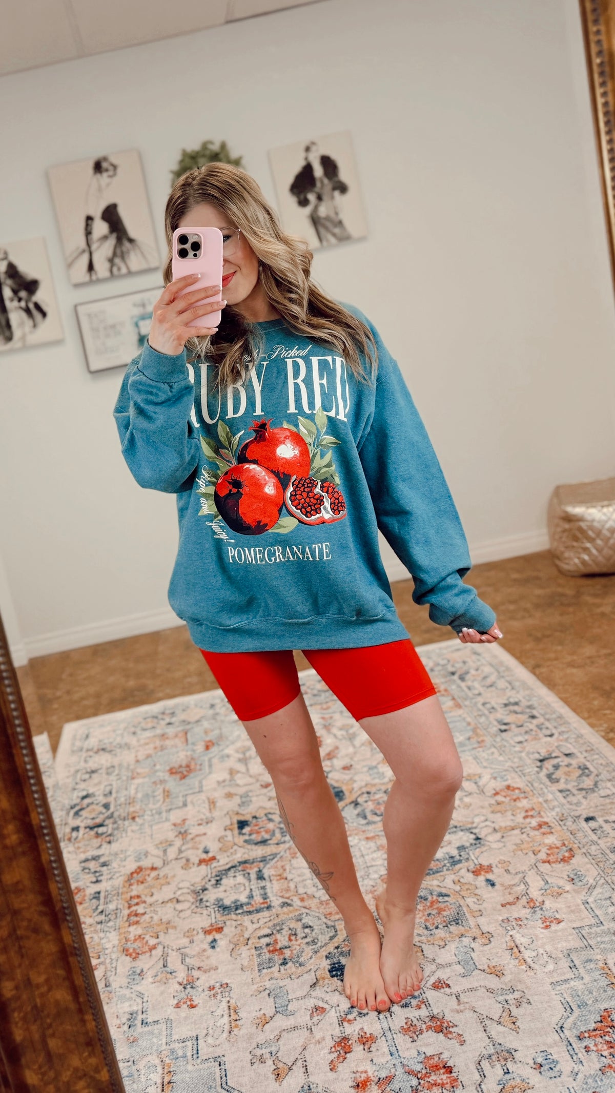 Ruby Red Pomegranate Sweatshirt