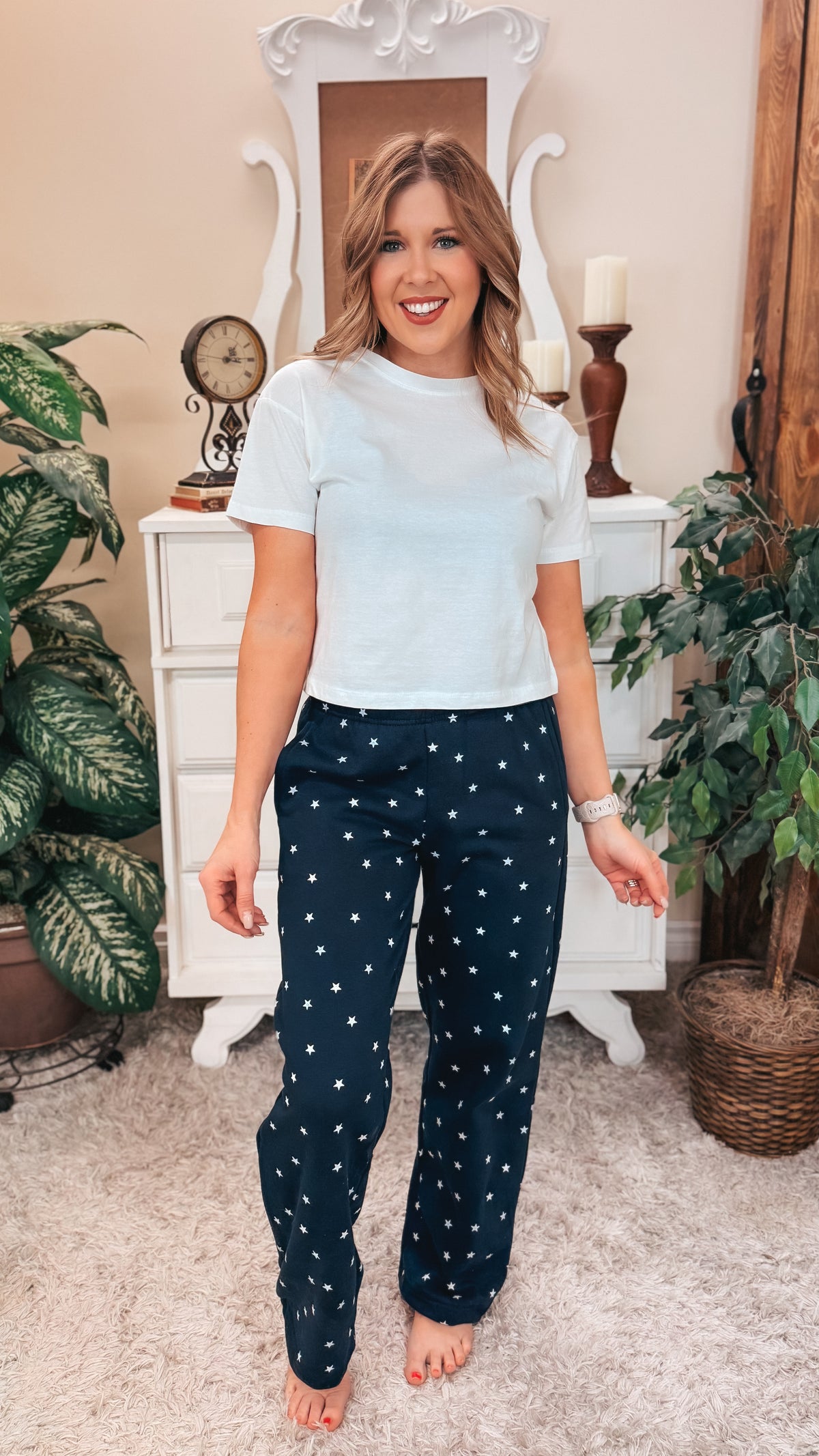 Aria Star Jogging Pants | Navy