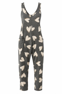 Nadine Romper | Grey Heart