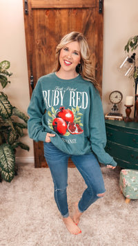 Ruby Red Pomegranate Sweatshirt