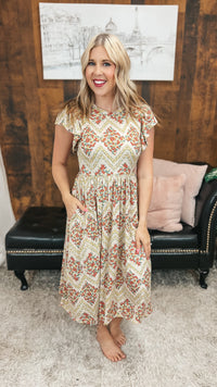Victoria Floral Sundress: Vintage