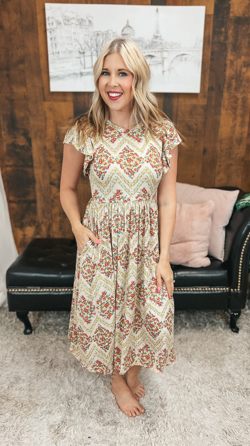 Victoria Floral Sundress: Vintage