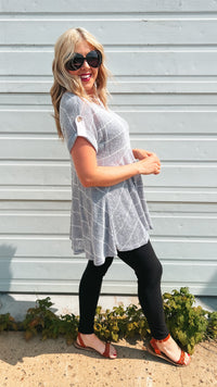 Kelsey Knit Tunic: Blue