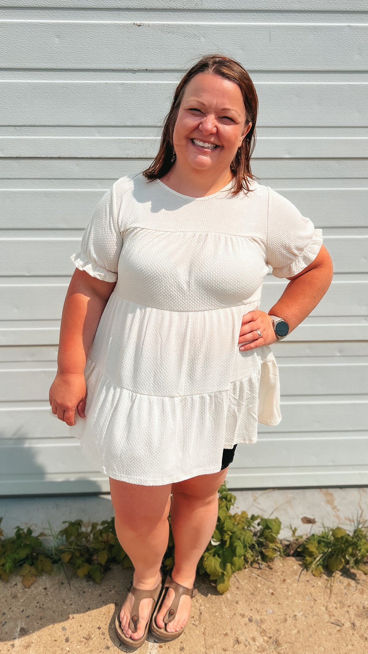 Dolly Babydoll Top: Cream