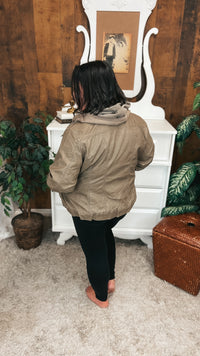 Joey Faux Leather Jacket | Grey