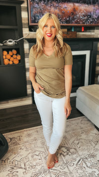 Sandy Basic Tee | Khaki