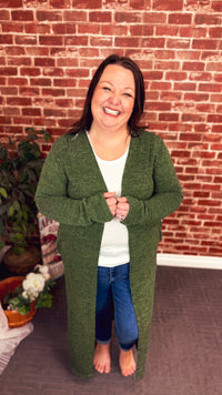 Kendal Duster Cardigan | Olive