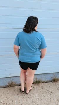 Julia Basic Tee | Blue Grey