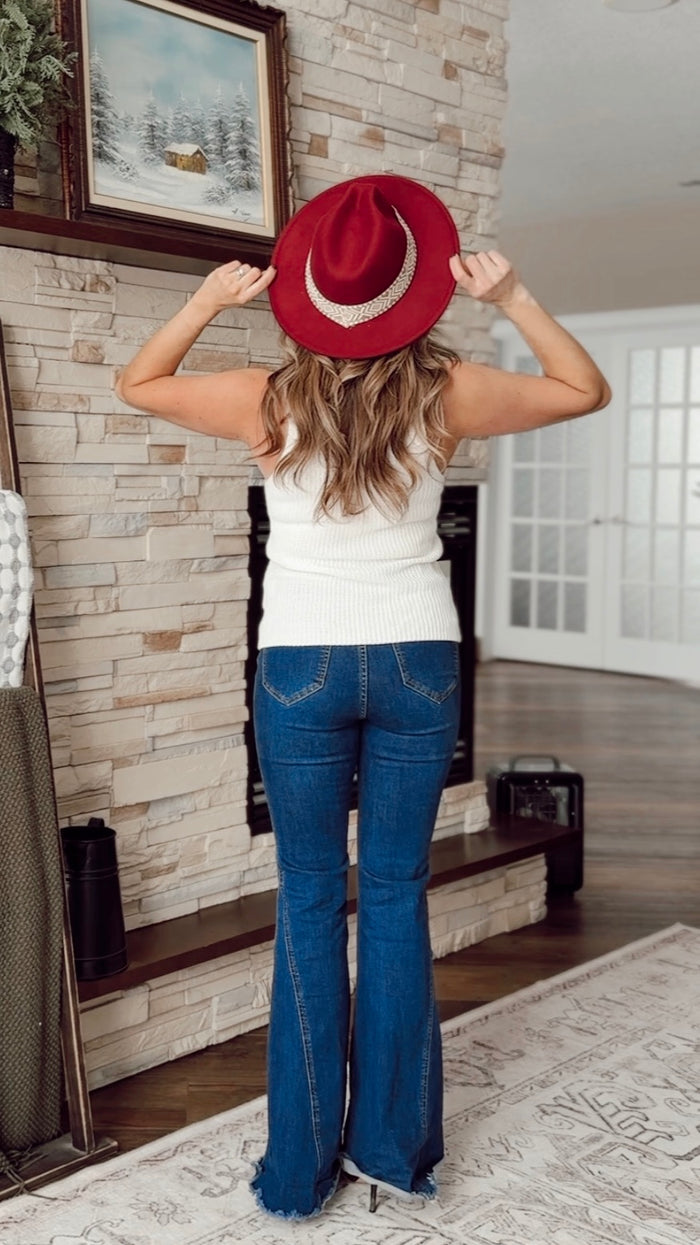 Anna Panama Hat | Wine