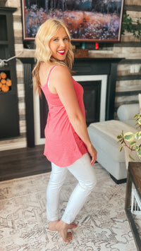 Calla Tank Top | Rose