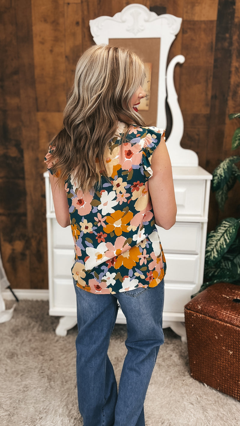 Eileen Floral Blouse | Green