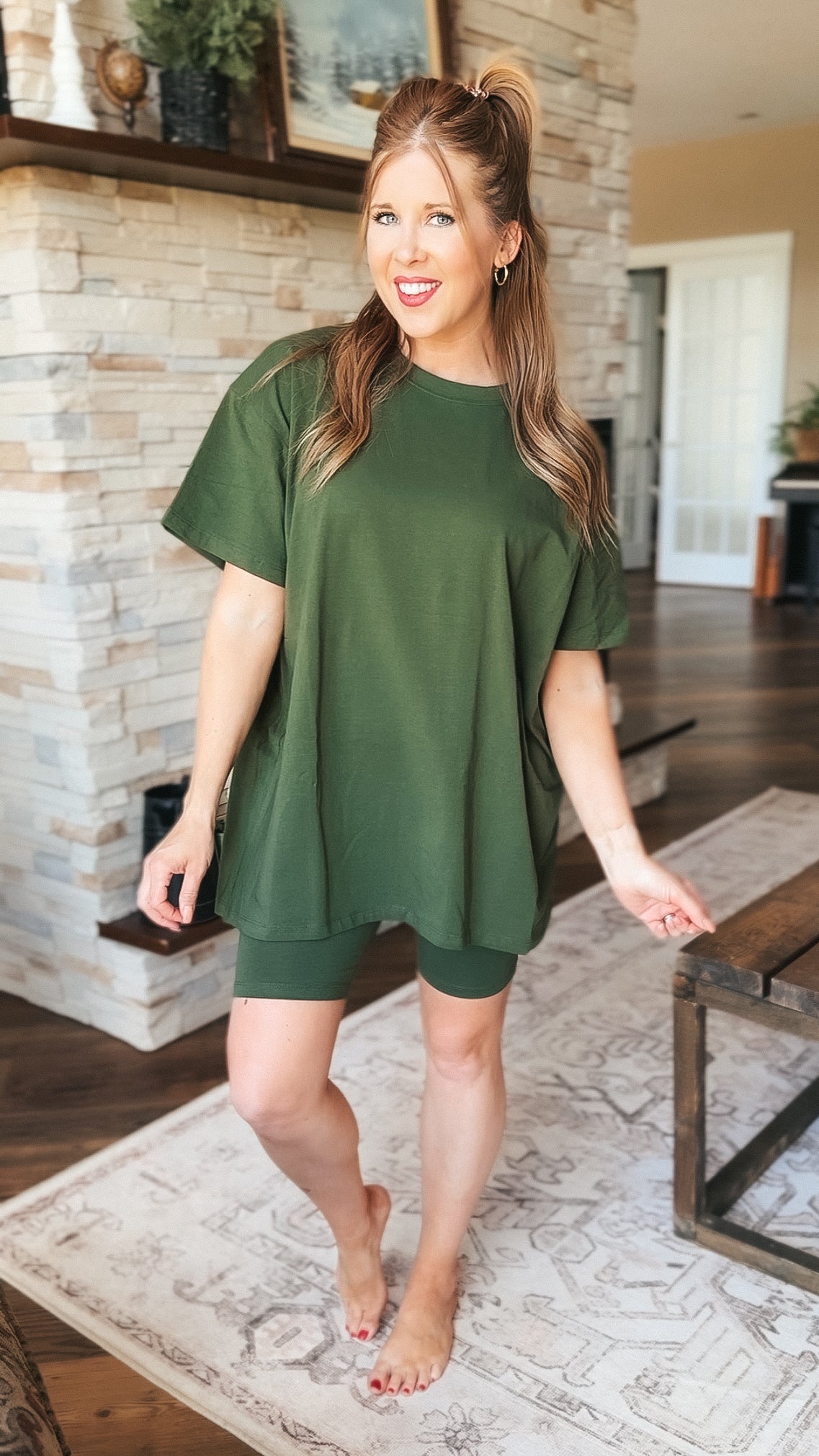 Nic Short Set: Army Green