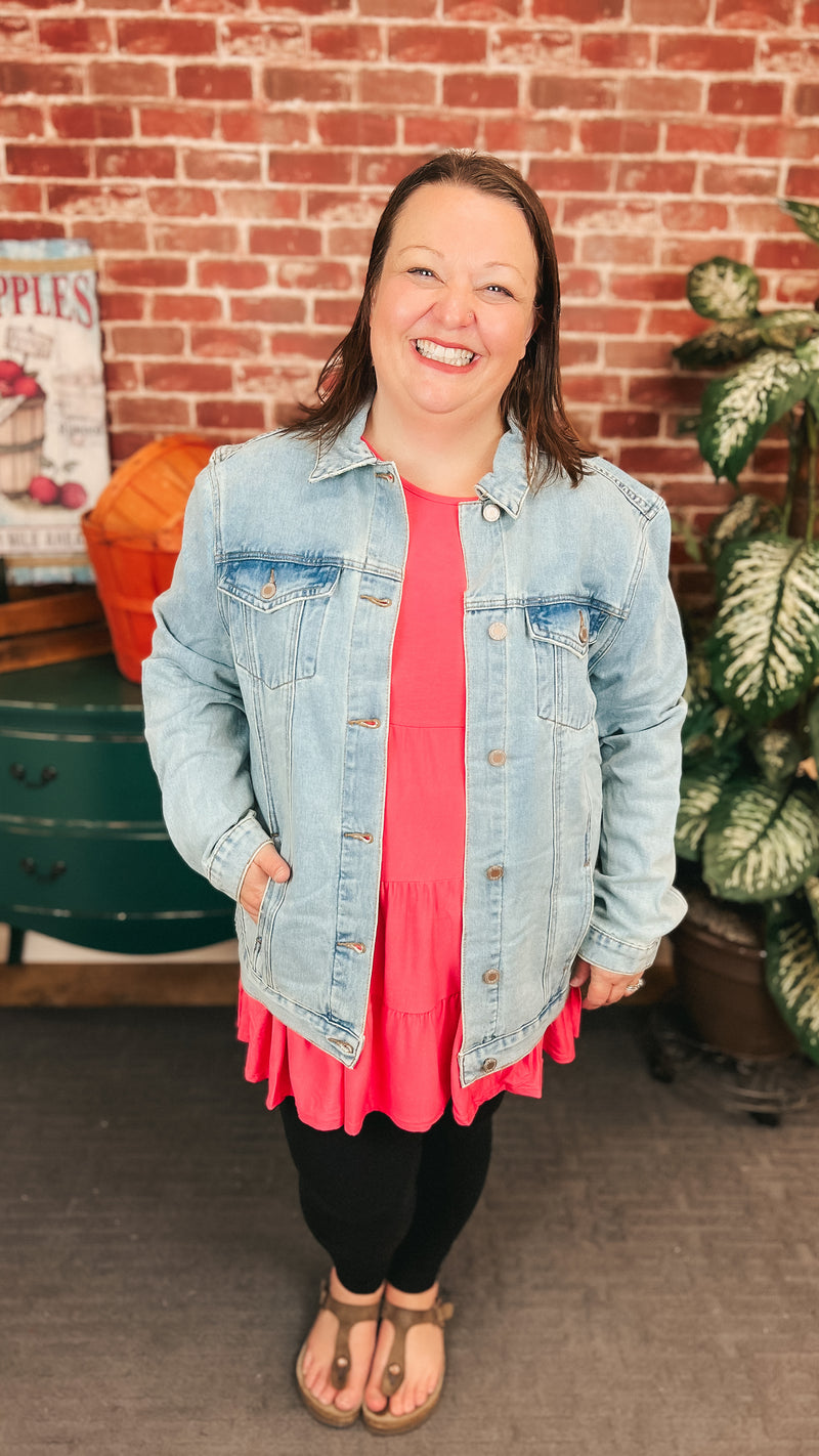 Kate Denim Jacket: Vintage Wash
