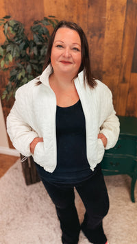 Lovi Quilted Jacket  | Ivory