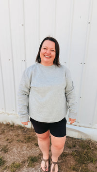 Holly Crewneck | Heather Grey