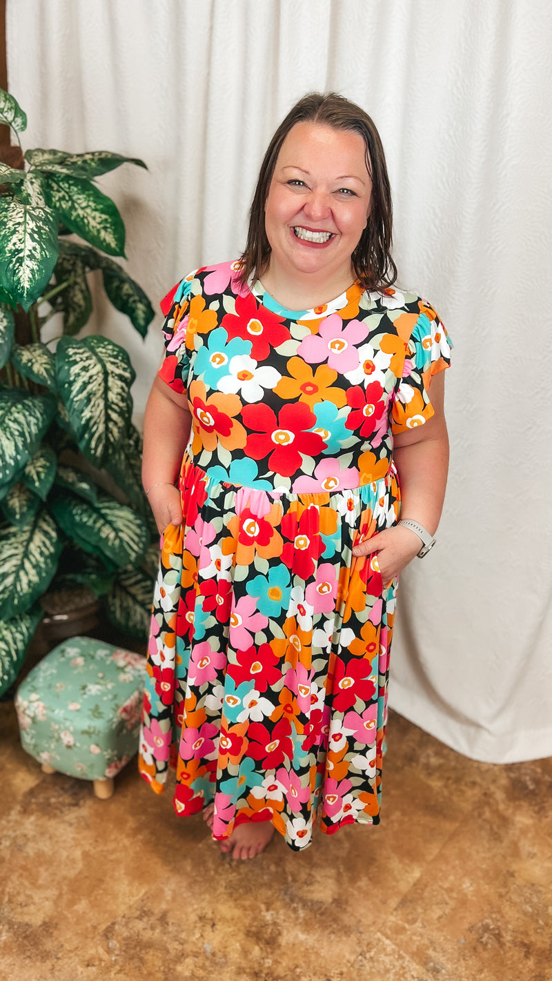 Victoria Floral Sundress: Bold