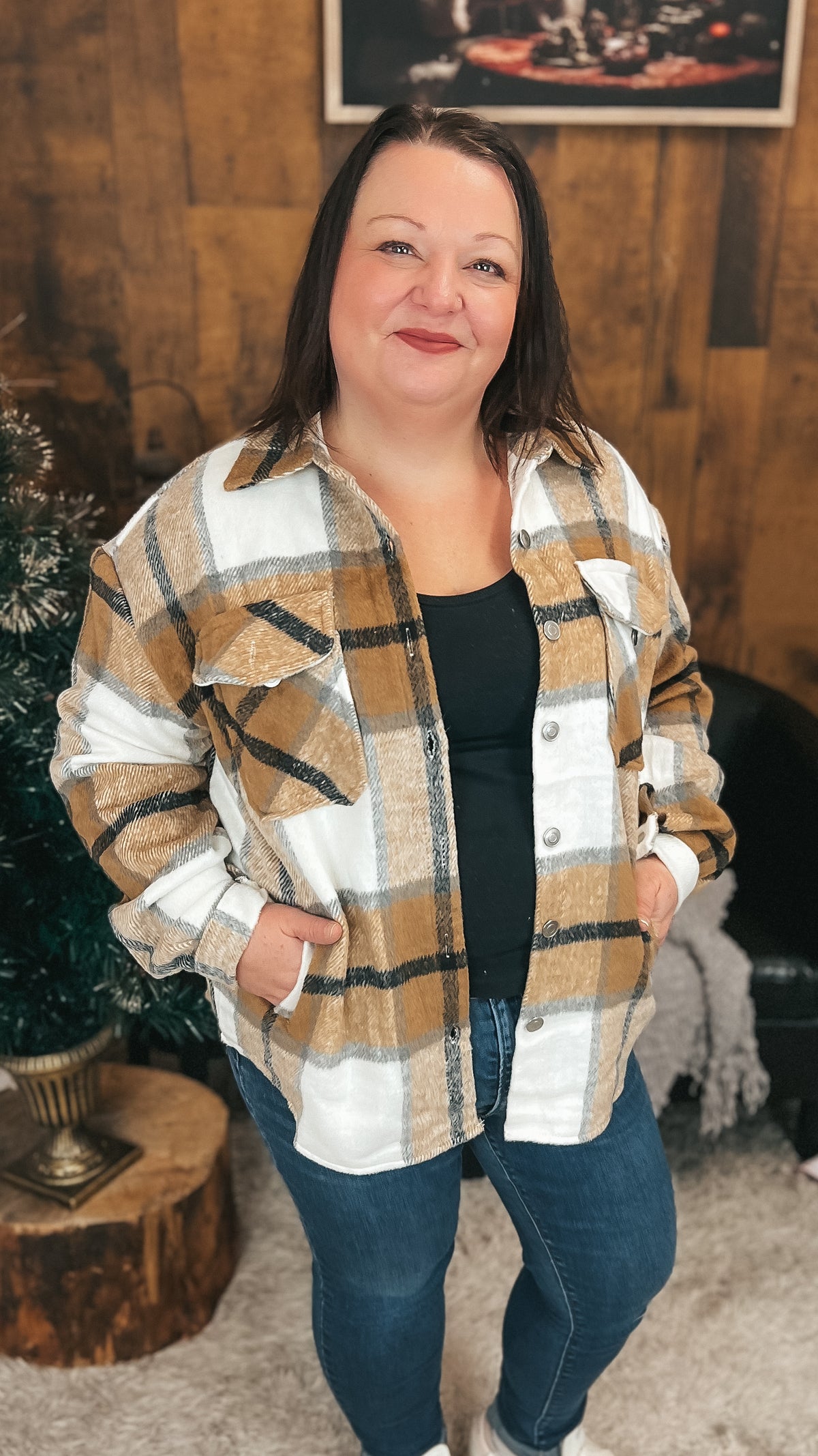 Charlotte Shacket| Brown & Cream