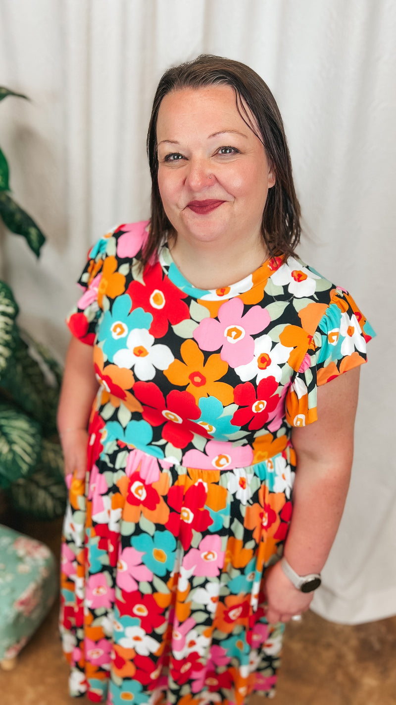 Victoria Floral Sundress: Bold