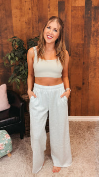 Toni Wide Leg Jogging Pants | Grey