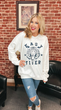 Easy Tiger | Graphic Sweatshirt | White