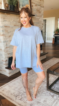 Nic Short Set: Heather Grey