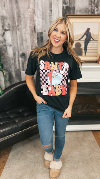 Santa Baby Tee| Black