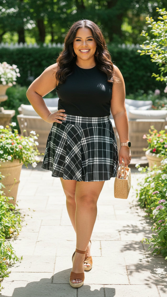 Cassandra Skort | Plaid