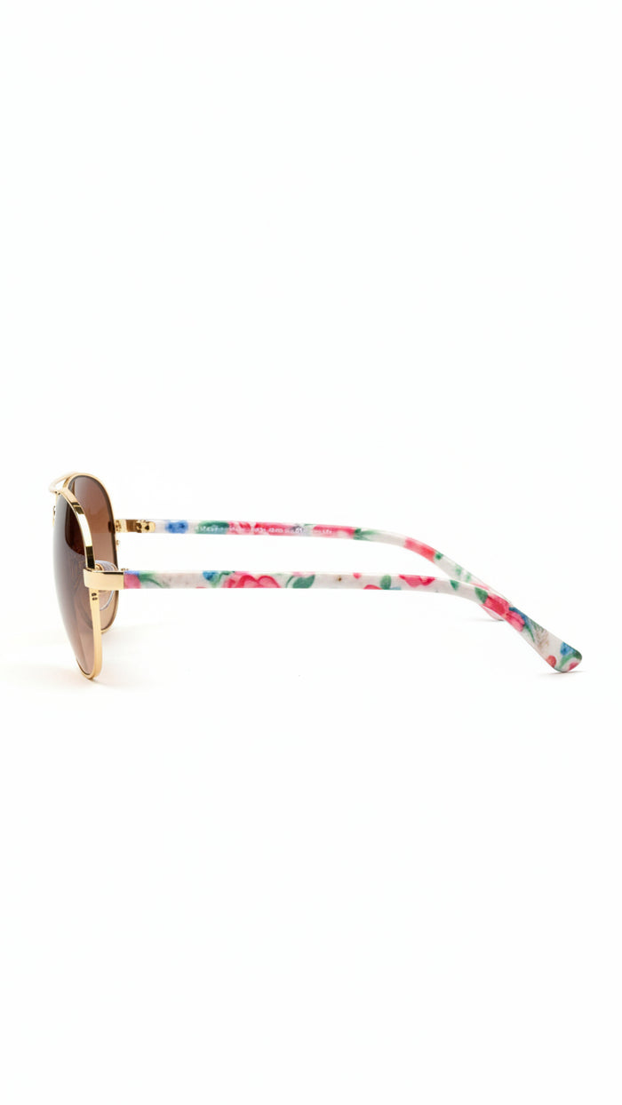 Floral Aviator Sunglasses & Case | Pink Floral