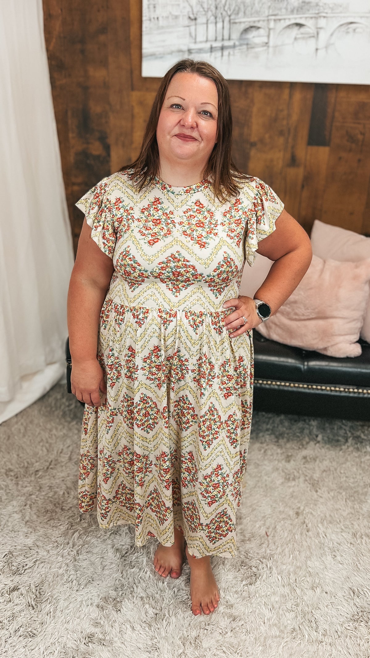 Victoria Floral Sundress: Vintage