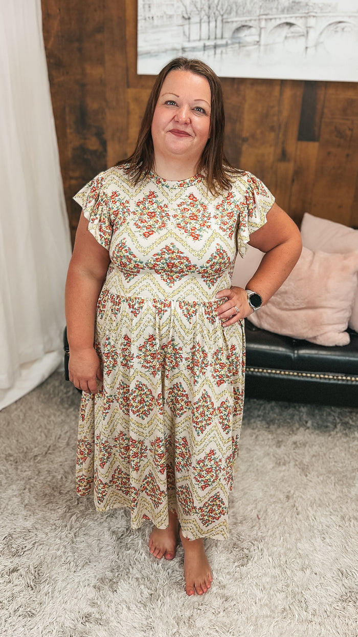 Victoria Floral Sundress: Vintage