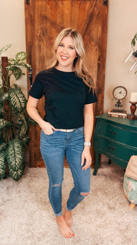 Michelle Basic Tee | Black