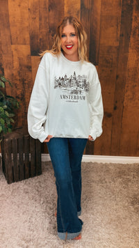 Amsterdam Crewneck | Ivory