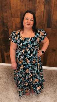 Lilly Floral Dress | Black