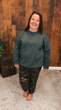 Janine Jogging Pants | Army