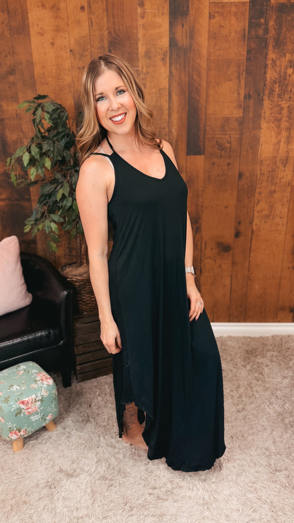 Gerri Maxi Sundress | Black