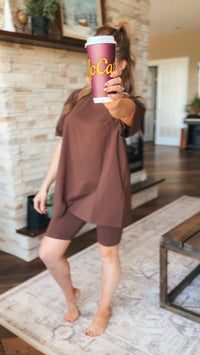 Nic Short Set: Brown