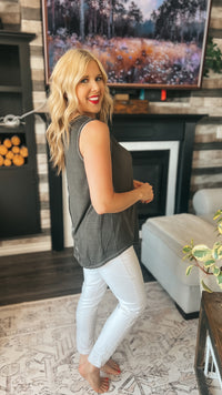 Jodie Tank Top | Ash Black