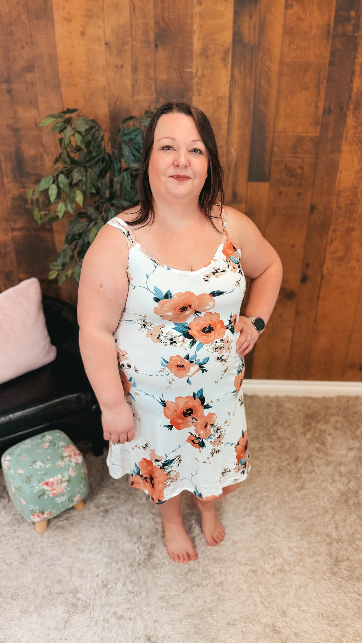 Julie Tunic Dress | White Floral