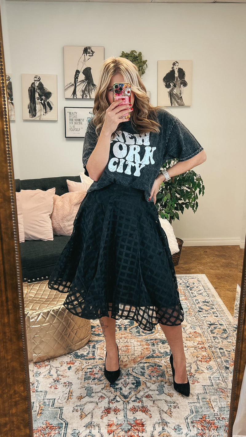 Carrie Lace Skirt: Black *SALE*