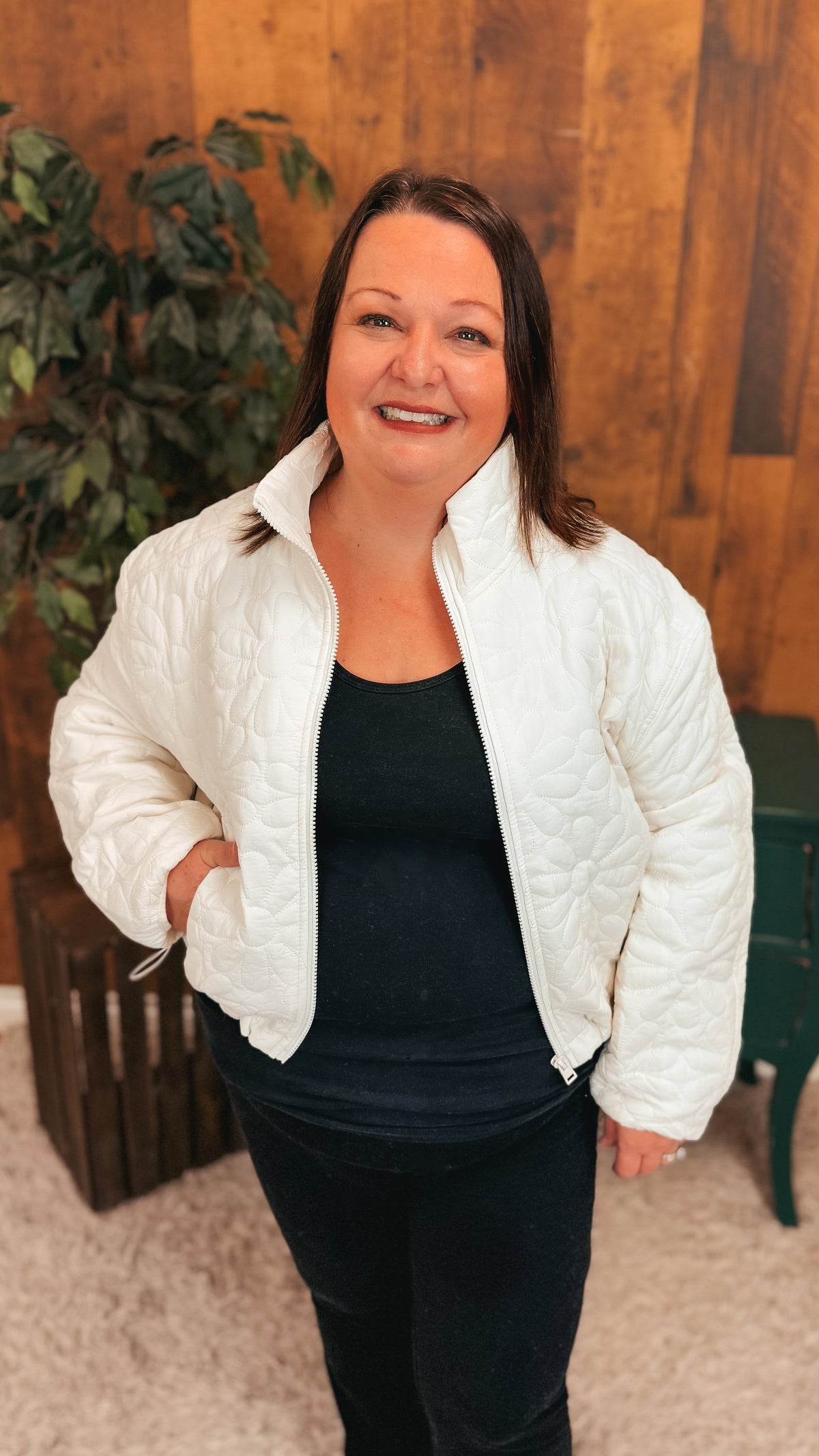 Lovi Quilted Jacket  | Ivory